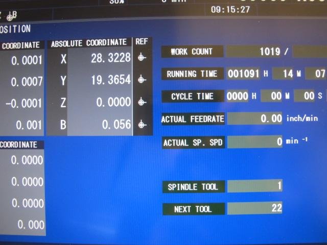 MORI SEIKI NH5000 DCG/50,28.7 X,28.7 Y,33.5 Z,19.7 PALLETS,CAT-50,LIKE NEW-2007