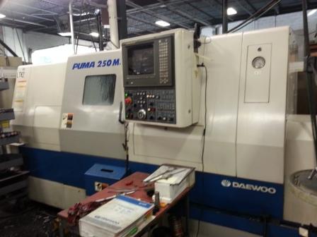 DAEWOO 250MS,10 CHK SUB-SPINDLE LIVE-MILLING,30HP,12 STN,FANUC-18,NEW-1998
