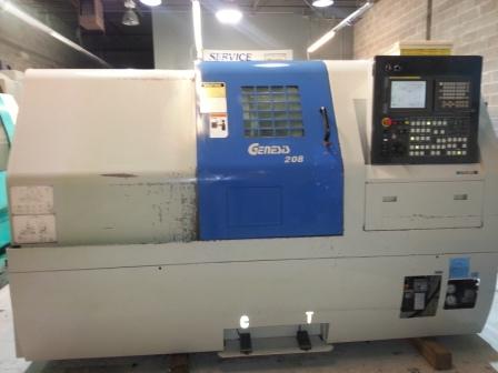 IKEGAI GENESIS 1208, FANUC 21IT, 8 Chk,SPINDLE BORE 2,4 , 2001,