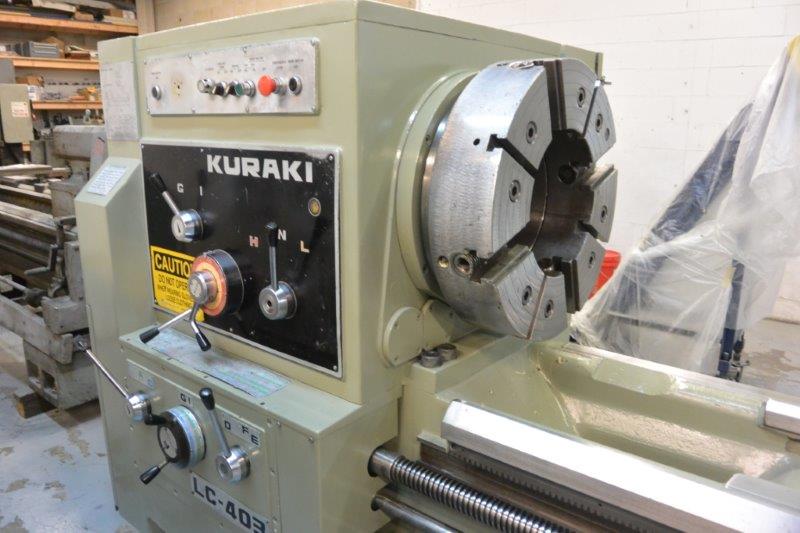 KURAKI OIL COUNTRY LATHE,32 X118 ,24 -CHK,14 -STEADY REST,REFURBISH-2013