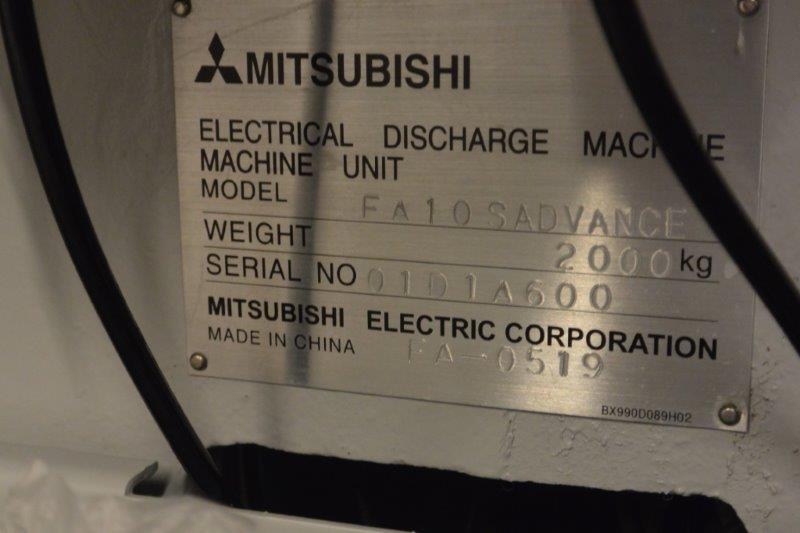MITSUBISHI FA-10S ADVANCE WIRE EDM,13.8 X,9.8 Y,8.6 Z,M700 MITSU 64 BIT,NEW-2011