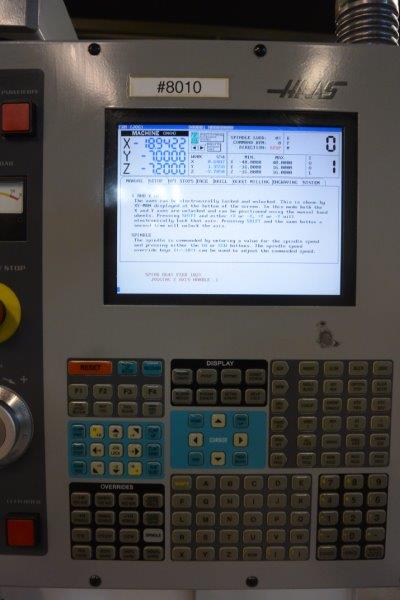 HAAS TM-2,40 X,16 Y,16 Z,CAT-40,10-ATC,4,000-RPM,7.5-HP,HAAS CNC NEW-2004