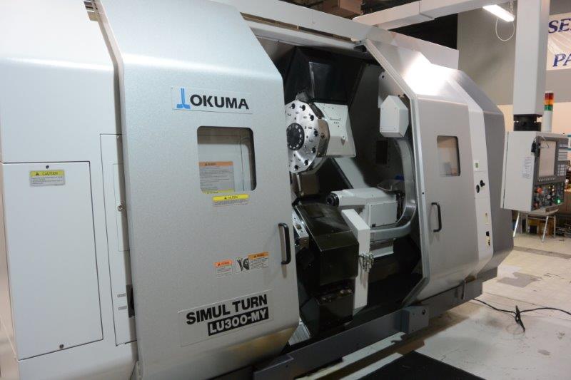 OKUMA SIMULTURN-LU300MY/2SC-1000,V12/V8,10 CHK,LNS-QSIX-S2,OSP200LA,NEW-2012
