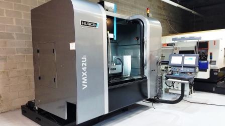 HURCO VMX42UI 5- AXIS CNC VERTICAL MACHIING CENTER , 2012,40 ATC,12,000 rpm